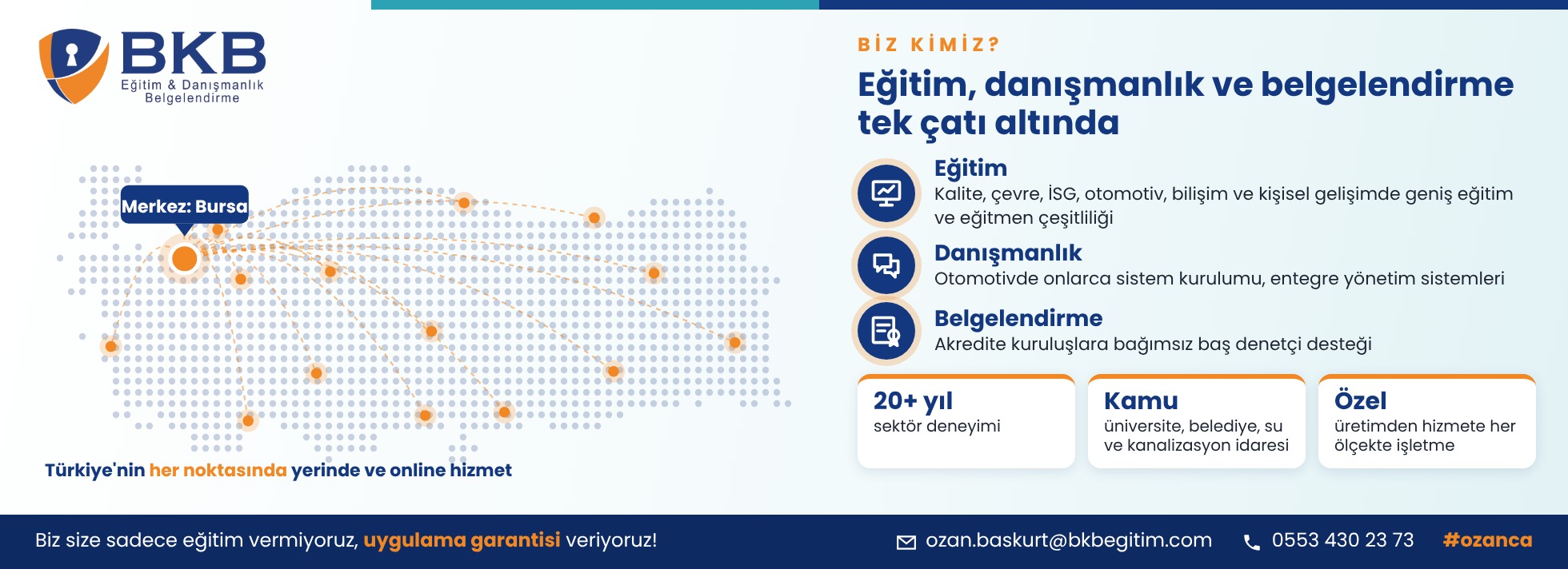 BKB Eğitim Danışmanlık ve Belgelendirme - Bursa merkezli, Türkiye geneli ISO eğitim, danışmanlık ve bağımsız baş denetçi hizmetleri